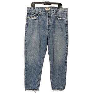 Agolde 100% Cotton Relaxed Fit High-Rise Distressed Denim Jeans